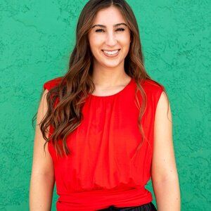 NWT - Dear John Nadia Sleeveless Top in Barberry Red